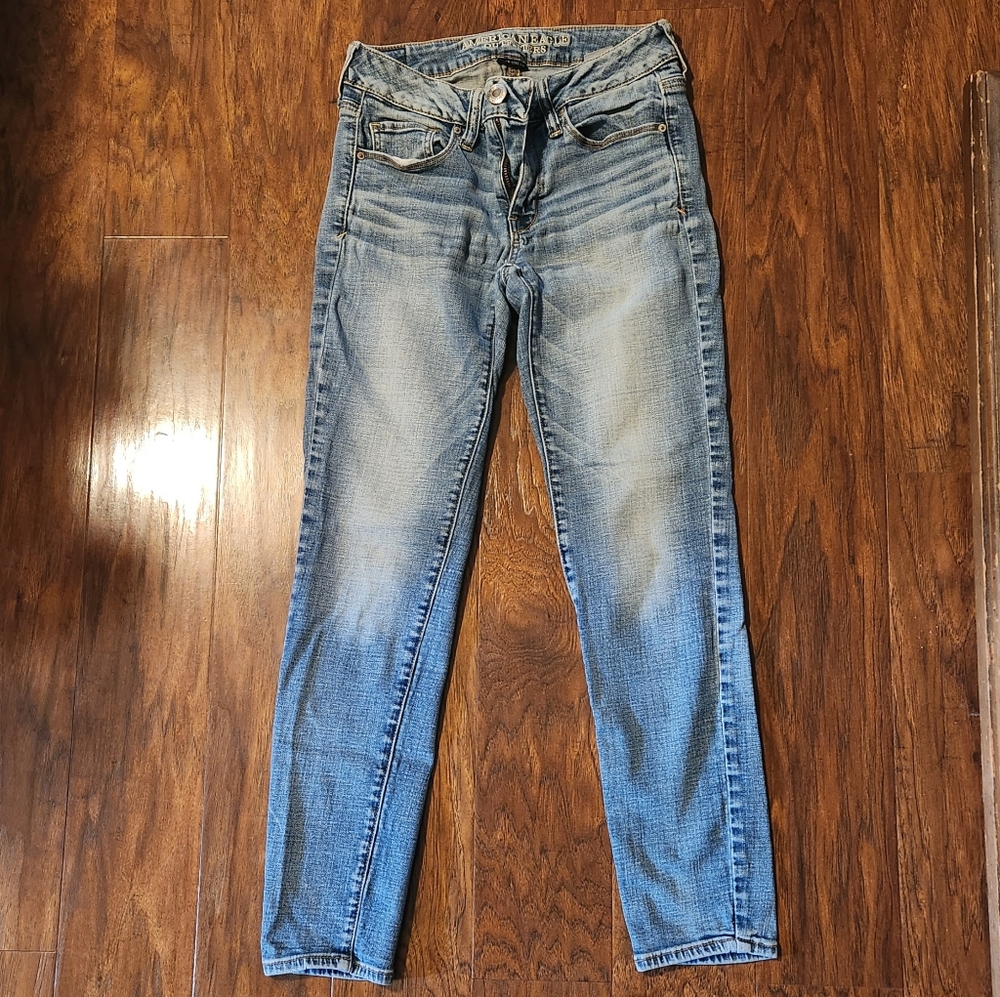 American Eagle super stretch skinny jeans, 4 short